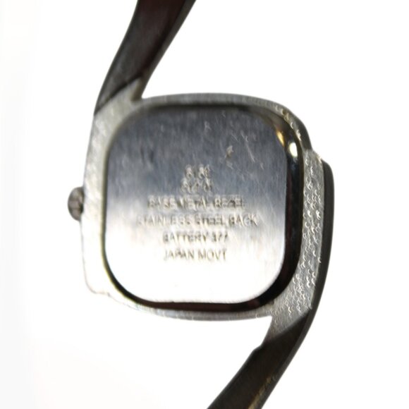 Y2K Silver Cuff Watch Blue Face Late 90s Early 2000s Vintage Fashion Wrist Watch - Picture 5 of 5